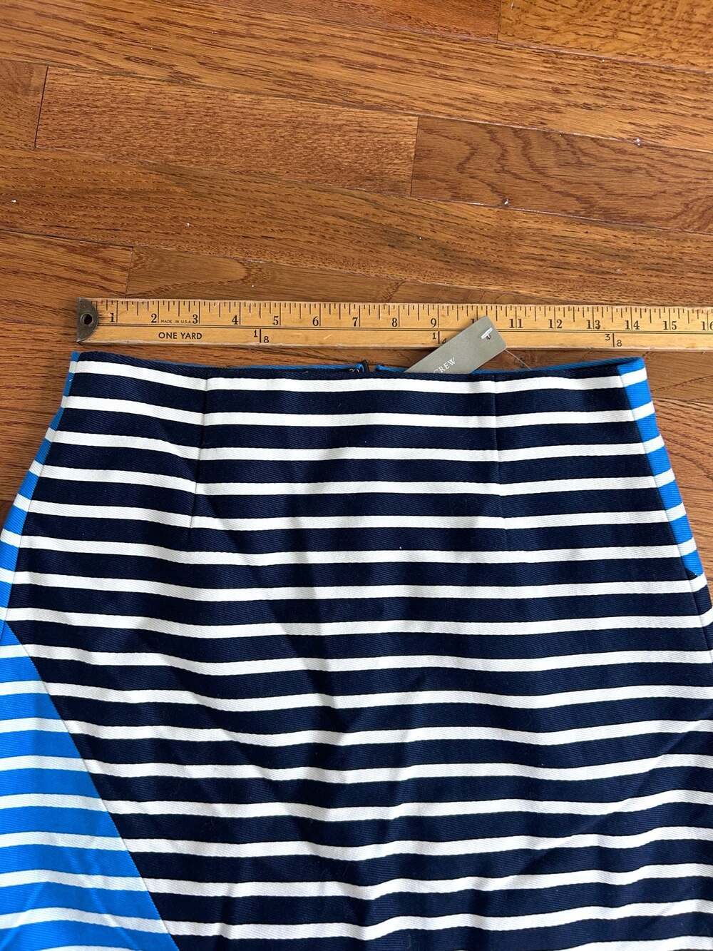 J.Crew Striped A-Line Skirt Size 4 - Picture 5 of 6